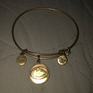 ALEX AND ANI gold Penn State charm bangle